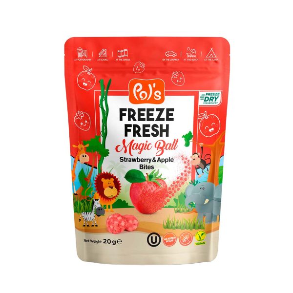 Freeze Dried Magic Ball Strawberry & Apple Bites